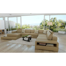 Load image into Gallery viewer, Black Living Room Leather Corner Sofa