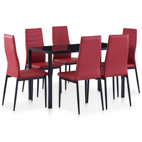 VidaXL Dining Room Table Set 7pcs