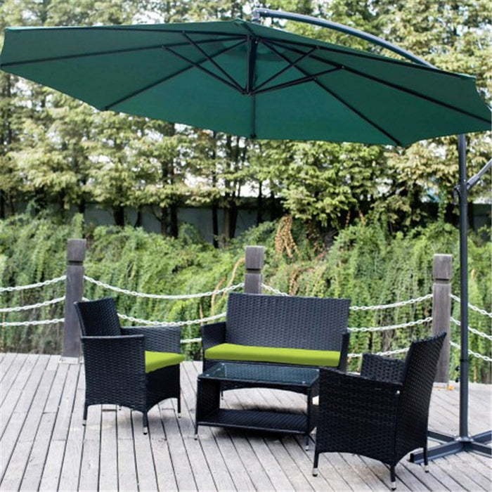 HULK 4 PCS Modern Patio Furniture Outdoor Garden Wicker Sofa Set