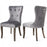 VICTORIA Dining Chair Button Tufted Armless 2PCS