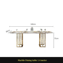 Load image into Gallery viewer, U-BEST Italian Marble Dining Table with Nordic Chairs