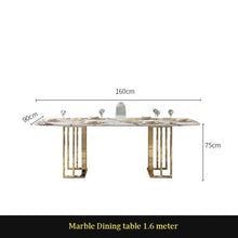 Load image into Gallery viewer, U-BEST Italian Marble Dining Table with Nordic Chairs
