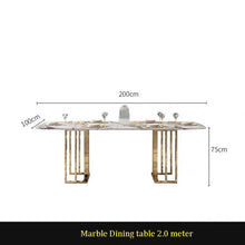 Load image into Gallery viewer, U-BEST Italian Marble Dining Table with Nordic Chairs