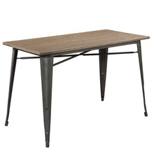 Load image into Gallery viewer, NUTLY 5-Piece Metal Dining Set With Solid Wood Rectangular Dinning Table