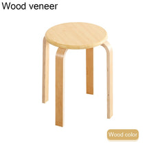 Load image into Gallery viewer, INS Nordic Solid Wood Dining Stool