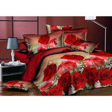 Load image into Gallery viewer, Adeeing 4Pcs/Set 3D Rose Flower Bedding Set