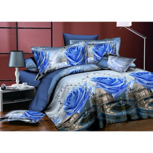 Load image into Gallery viewer, Adeeing 4Pcs/Set 3D Rose Flower Bedding Set