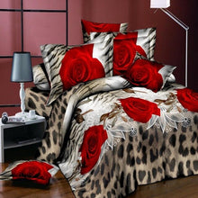 Load image into Gallery viewer, Adeeing 4Pcs/Set 3D Rose Flower Bedding Set