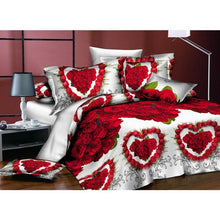 Load image into Gallery viewer, Adeeing 4Pcs/Set 3D Rose Flower Bedding Set