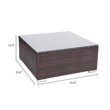 Load image into Gallery viewer, HAMISH High Quality 4 Pieces Patio Rattan Sofa Set