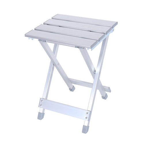 Home Folding Stool 40cm Collapsible Portable Aluminum Alloy Finish