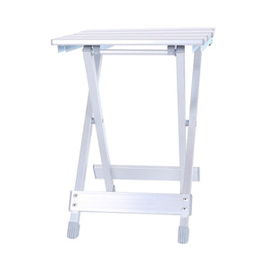 Home Folding Stool 40cm Collapsible Portable Aluminum Alloy Finish