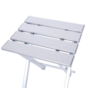 Home Folding Stool 40cm Collapsible Portable Aluminum Alloy Finish