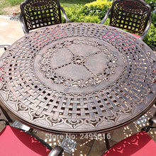 Load image into Gallery viewer, IRON Set of 7-piece Cast Aluminum Patio Dining Set