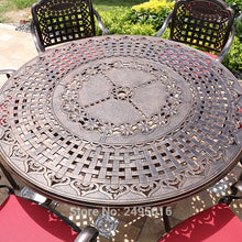 Load image into Gallery viewer, IRON Set of 7-piece Cast Aluminum Patio Dining Set