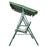 GREEN STRIPE Garden Patio Metal Swing Chair Seat 3 Seater Hammock Bench Swing