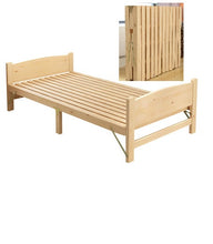 Load image into Gallery viewer, Solid Wood Folding Single Bed Frame