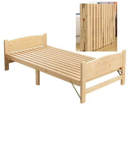 Solid Wood Folding Single Bed Frame
