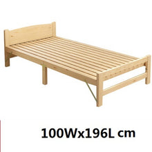 Load image into Gallery viewer, Solid Wood Folding Single Bed Frame