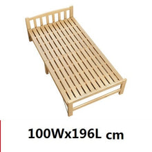 Load image into Gallery viewer, Solid Wood Folding Single Bed Frame