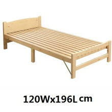 Load image into Gallery viewer, Solid Wood Folding Single Bed Frame