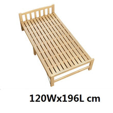 Load image into Gallery viewer, Solid Wood Folding Single Bed Frame