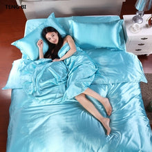 Load image into Gallery viewer, Pure Satin Silk Bedding Sets