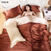 Load image into Gallery viewer, Pure Satin Silk Bedding Sets