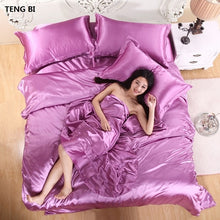 Load image into Gallery viewer, Pure Satin Silk Bedding Sets