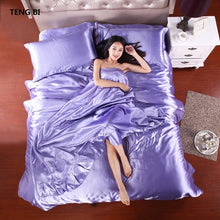 Load image into Gallery viewer, Pure Satin Silk Bedding Sets