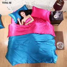 Load image into Gallery viewer, Pure Satin Silk Bedding Sets