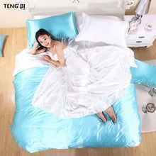 Load image into Gallery viewer, Pure Satin Silk Bedding Sets