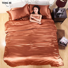 Load image into Gallery viewer, Pure Satin Silk Bedding Sets