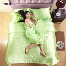 Load image into Gallery viewer, Pure Satin Silk Bedding Sets