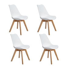 Load image into Gallery viewer, EGGREE Set of 4 Dinings Chair with Solid Wood Beech Legs