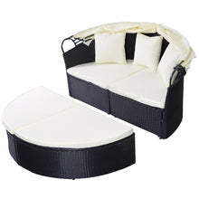 Load image into Gallery viewer, Giantex Outdoor Round Retractable Canopy Daybed
