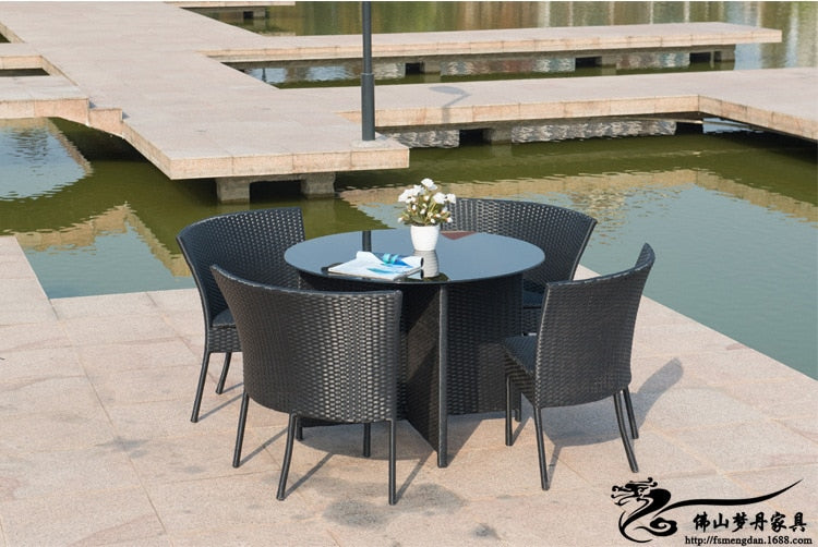 OVELO Outdoor Furniture Garden Table & Chairs Set