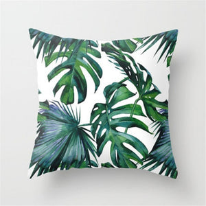 TROPICAL Plant Cushion Case Cotton