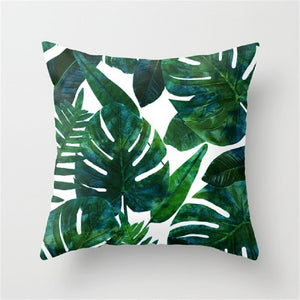 TROPICAL Plant Cushion Case Cotton