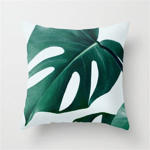 TROPICAL Plant Cushion Case Cotton