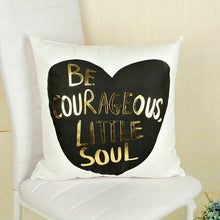 Load image into Gallery viewer, Love Style Gold Stamp Cushion Covers 45cm*45cm