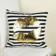 Load image into Gallery viewer, Love Style Gold Stamp Cushion Covers 45cm*45cm