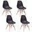 Giantex 4PCS Mid Century Modern Dining Chairs