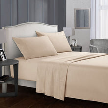 Load image into Gallery viewer, Solid Colour Bed Sheet Sets Flat Sheet + Fitted Sheet + Pillowcase