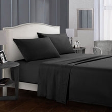 Load image into Gallery viewer, Solid Colour Bed Sheet Sets Flat Sheet + Fitted Sheet + Pillowcase