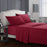 Solid Colour Bed Sheet Sets Flat Sheet + Fitted Sheet + Pillowcase
