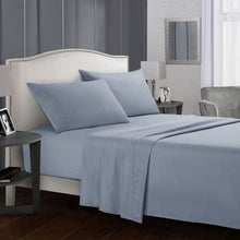 Load image into Gallery viewer, Solid Colour Bed Sheet Sets Flat Sheet + Fitted Sheet + Pillowcase