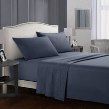 Load image into Gallery viewer, Solid Colour Bed Sheet Sets Flat Sheet + Fitted Sheet + Pillowcase