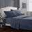 Solid Colour Bed Sheet Sets Flat Sheet + Fitted Sheet + Pillowcase