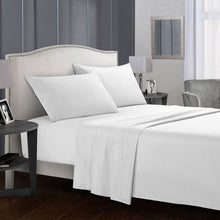 Load image into Gallery viewer, Grey Sheet Set Flat Sheet + Fitted Sheet  +Pillowcase Bedding Set